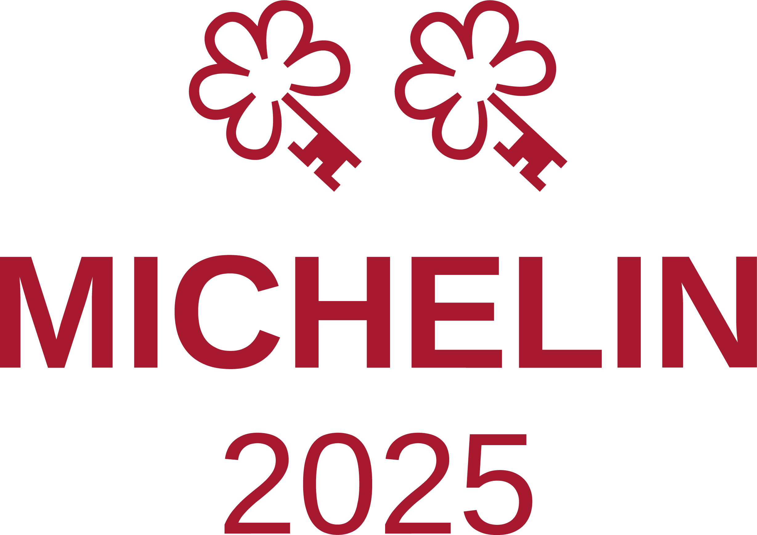 2 michelin keys 2025 vertical red